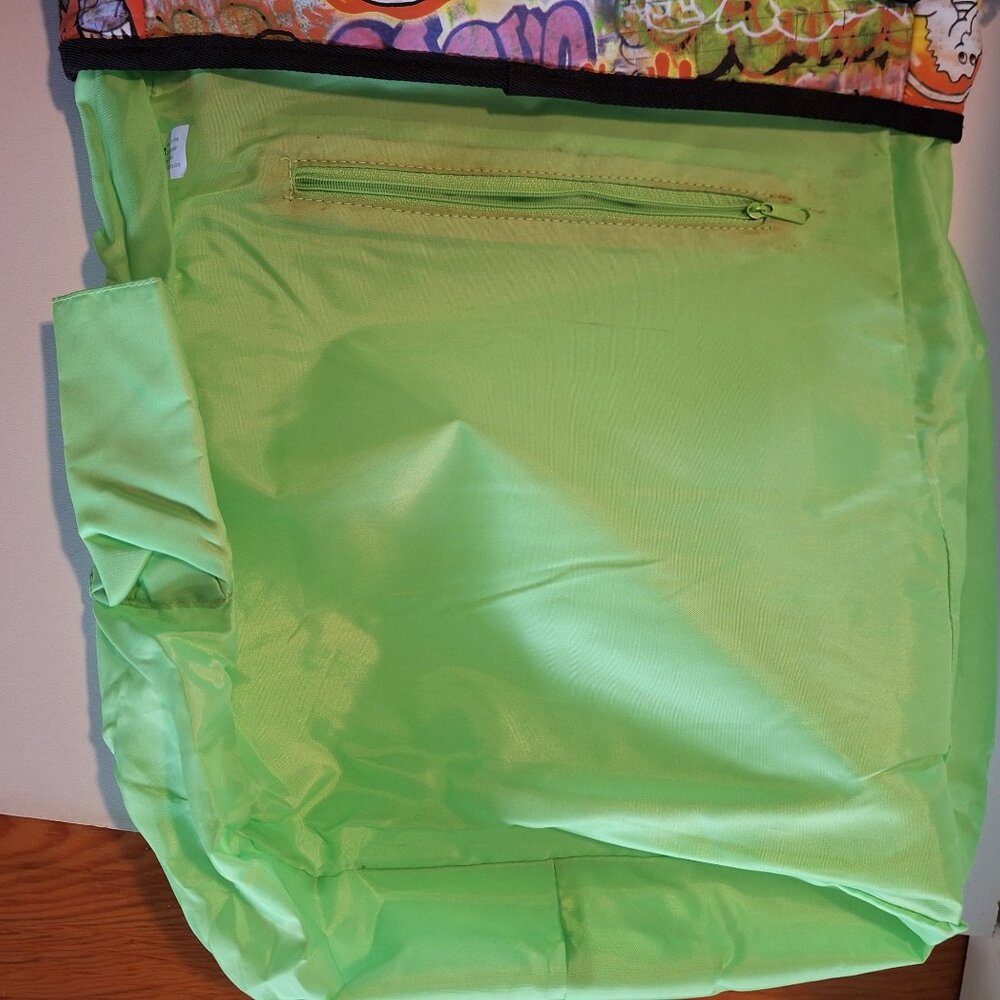 Colorful Crocs Messenger Laptop Bag W Graffiti Art Adjustable Strap Crossbody - Picture 9 of 16